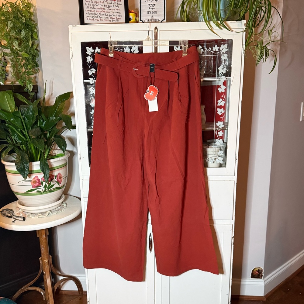 Cider NWT Terracotta Wide Leg Pants